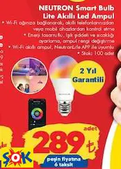 NEUTRON SMART BULB LİTE AKILLI LED AMPUL